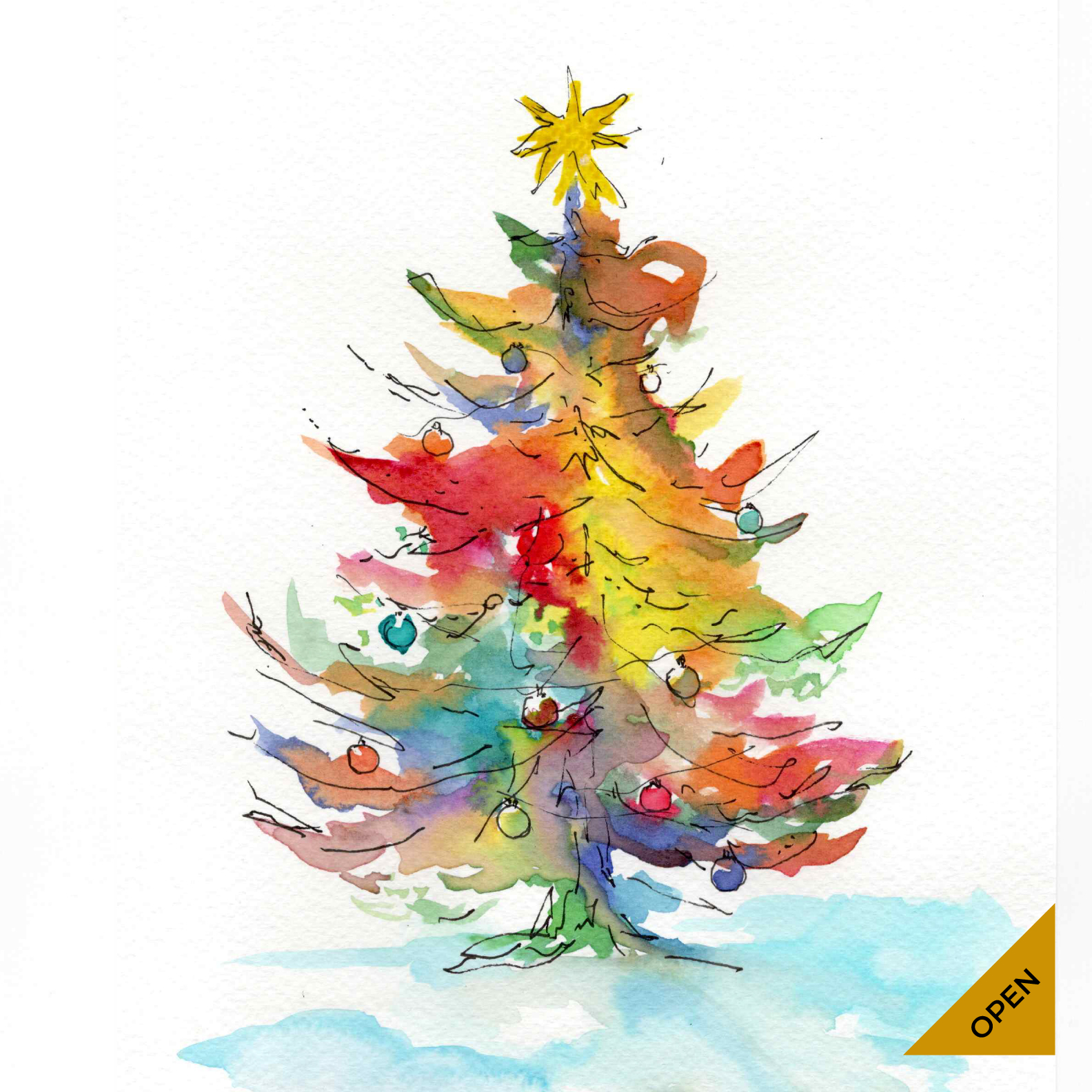 Dim art Christmas tree